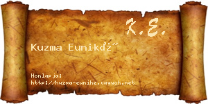 Kuzma Euniké névjegykártya